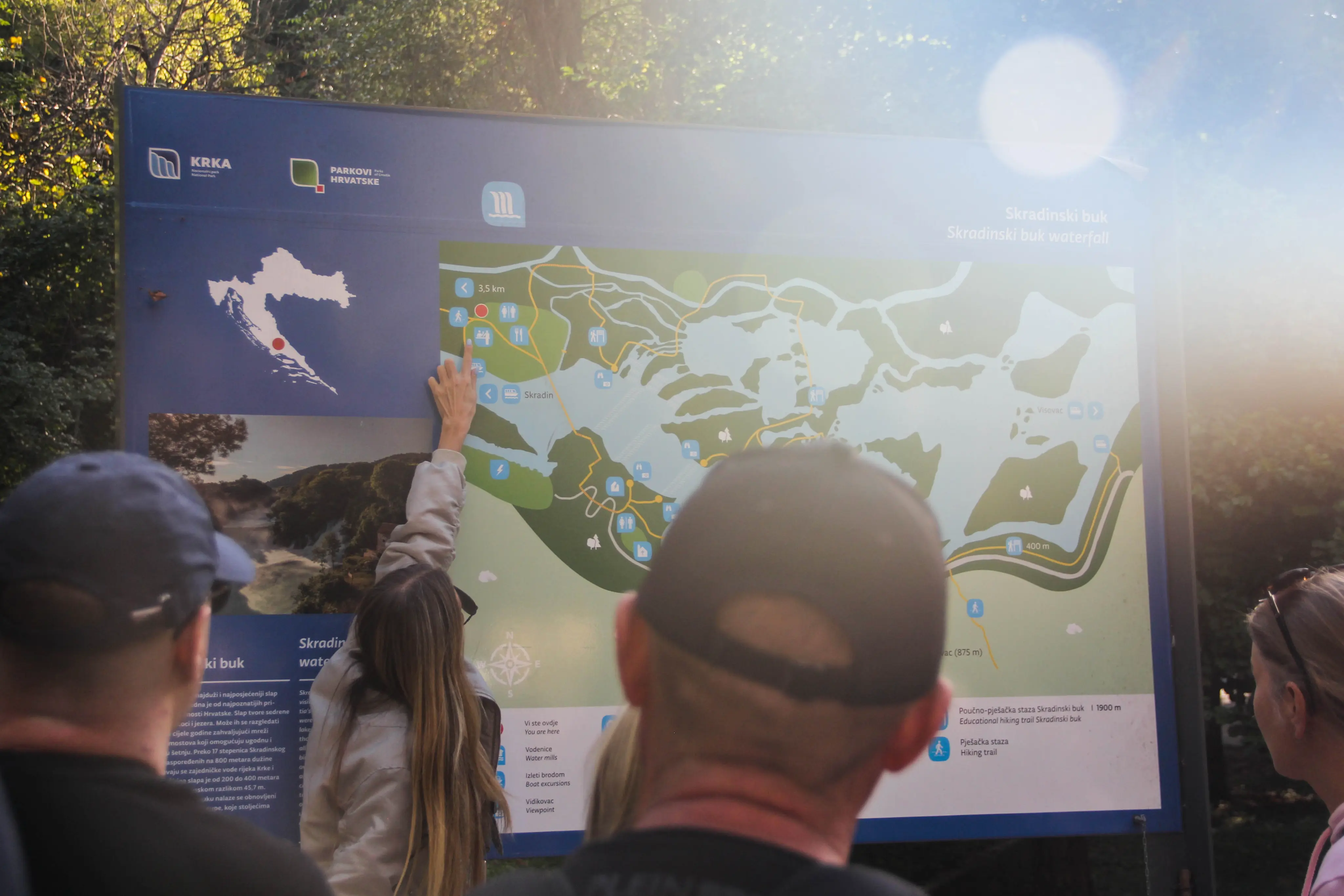 Mapa wycieczek Blue Zadar