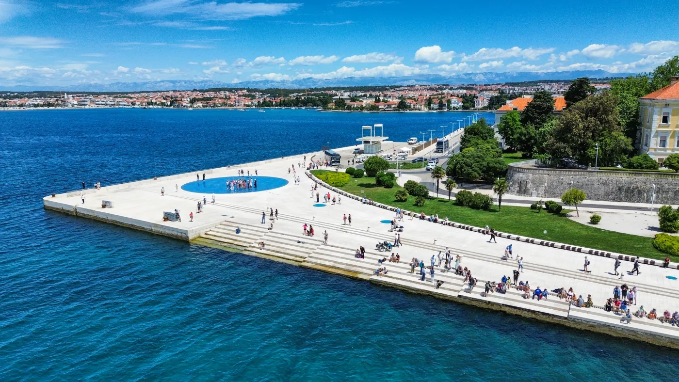 Widok na wybrzeże Zadaru